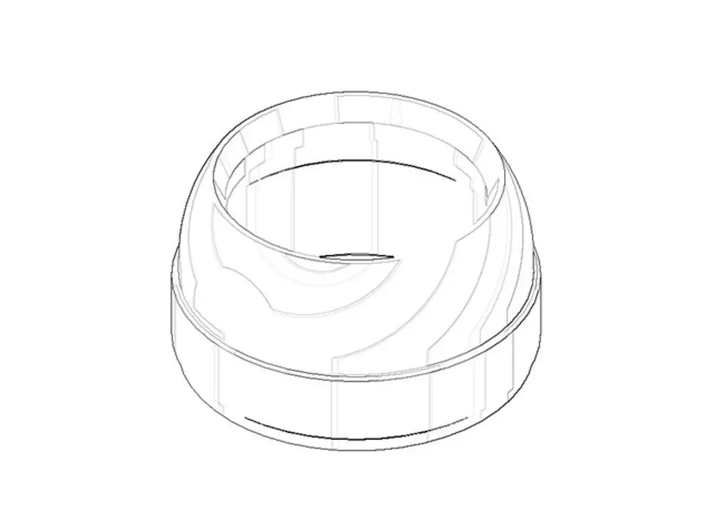 DORNBRACHT Befestigung ERSATZTEILE 092404148 D. 48 x 27 mm Weiß matt, 092404148-10 Galeriebild 1